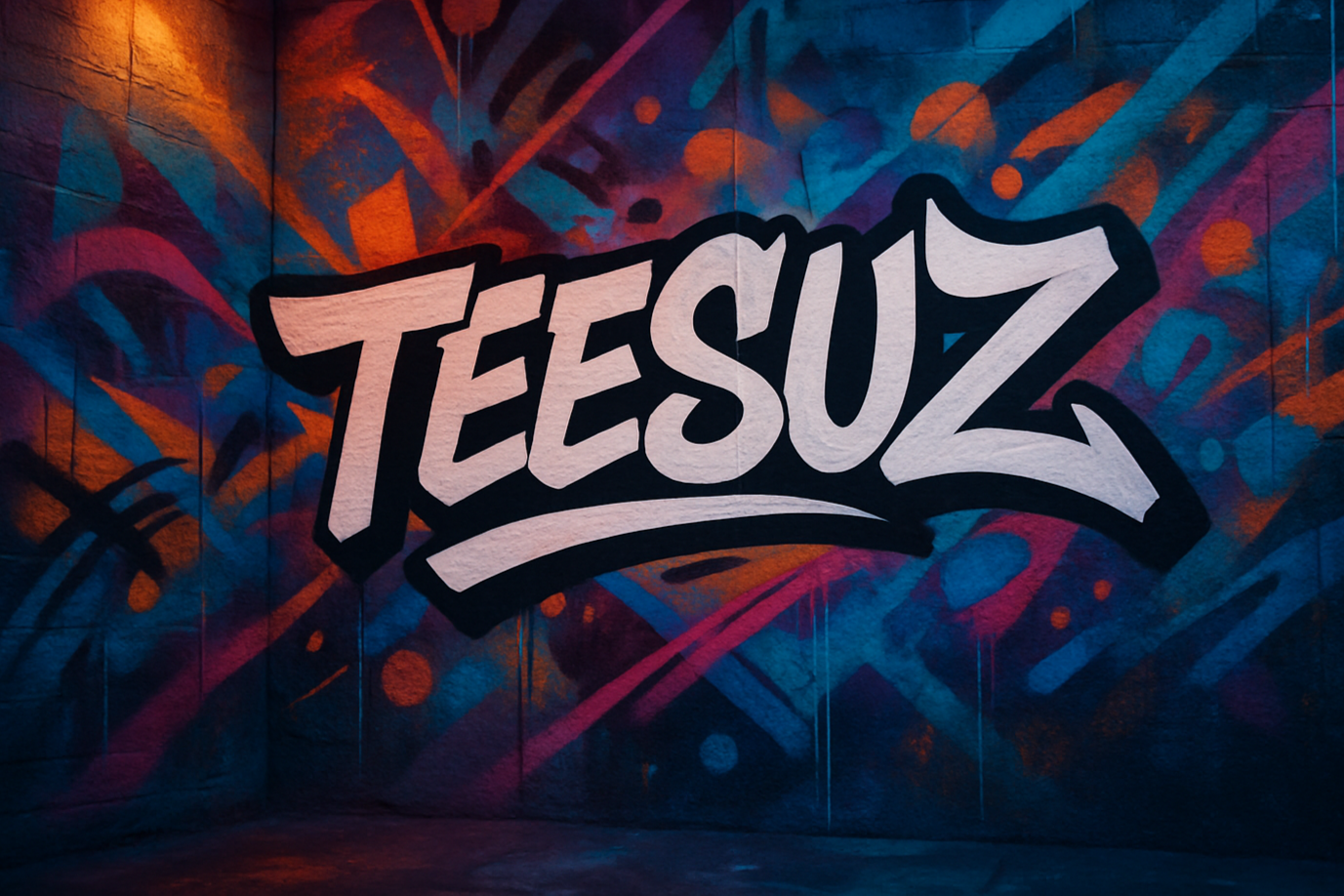 remove the t-shirts, but keep the background with the graffiti text sahying Teesuz